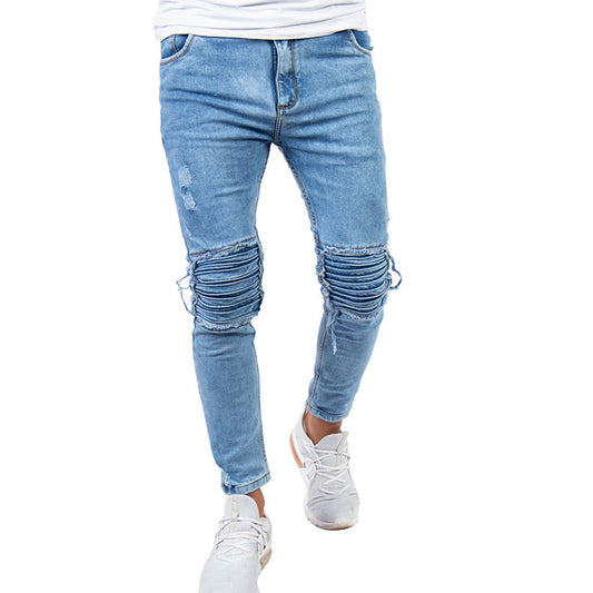 Skinny Jean | Azul Claro con Parche en Rodillas CL2166