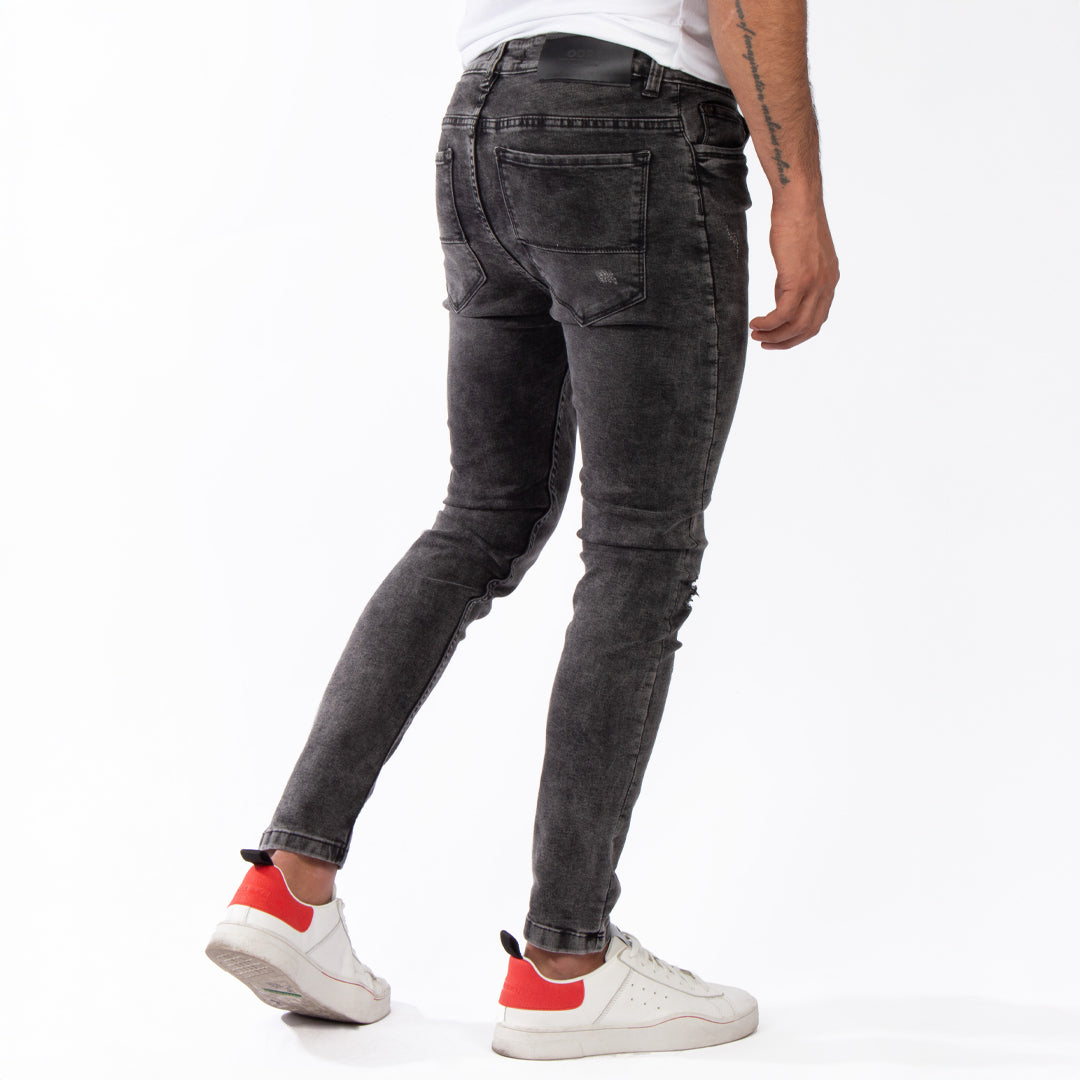 Super Skinny Jean | Gris  con Desgastes CL2225