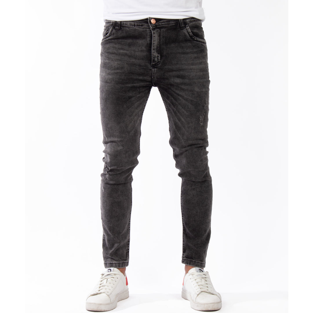 Super Skinny Jean | Gris  con Desgastes CL2225