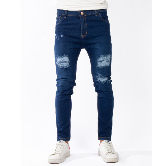 Skinny Jean | Azul Stone con Rotos CL2230