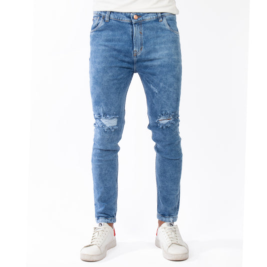 Skinny Jean | Azul Medio con Rotos CL2231